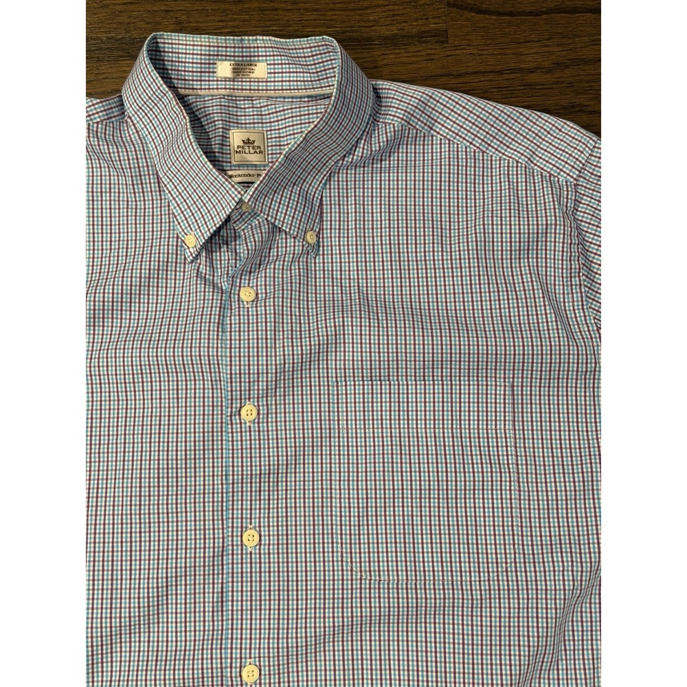 Peter Millar Auburn Tigers Weekender Finish Long Sleeve Button Down Shirt Men XL